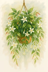 Fleurs de jasmin suspendues