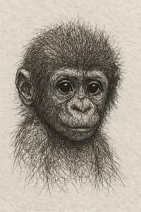 Un bébé chimpanzé innocent - Natalie Bruns