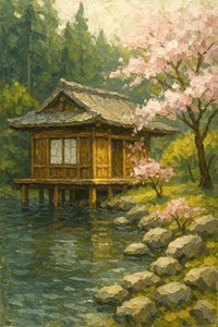 Jardin japonais paisible