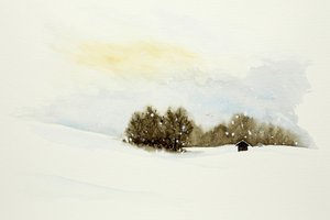 Une cabane paisible en hiver - Natalie Bruns