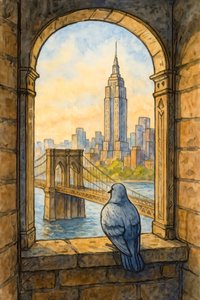 La vue de New York vue par Pigeon - Natalie Bruns