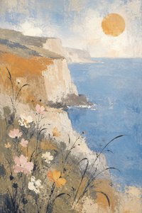 Fleurs du littoral ensoleillé