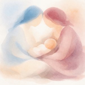 Une tendre étreinte familiale