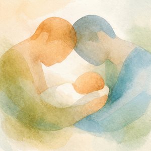 Un moment de tendresse en famille