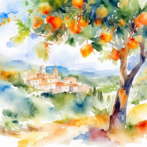 Le village des orangers de Toscane - Natalie Bruns