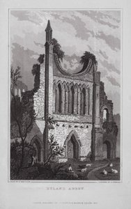 Abbaye de Byland - Nathaniel (after) Whittock