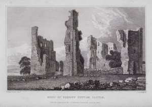 Ruines du château de Sheriff Hutton - Nathaniel (after) Whittock