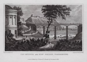 Le musée et le nouveau pont, Scarborough - Nathaniel (after) Whittock