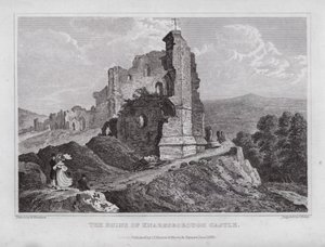 Les ruines du château de Knaresborough - Nathaniel (after) Whittock