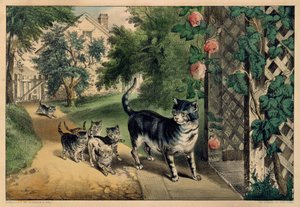 Le retour de Pussy, 1874-78 - Currier and Ives