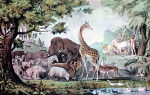 Adam nommant les créatures - Nathaniel Currier