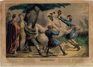 Mazeppa, planche une de quatre