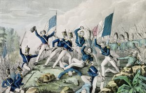 Assaut des hauteurs de Cerro Gordo, 1847 - Nathaniel Currier