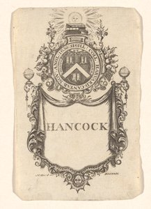 Ex-libris du Collège de Harvard (Hancock) - Nathaniel Hurd