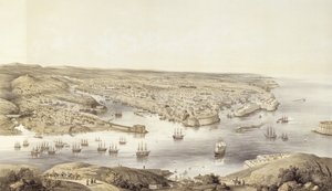Sébastopol dans toute sa gloire, 1848, gravé par Day und Son, publié 1857