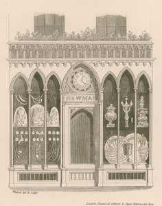 Conception de devanture de magasin dans le style anglais ancien - Nathaniel Whittock
