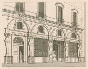 Devanture de magasin pour Fortnum and Mason, n° 182 Piccadilly, Londres - Nathaniel Whittock