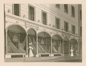 Devanture de magasin pour Messieurs Everington, entrepôt de châles indiens, 10 Ludgate Street, Londres - Nathaniel Whittock