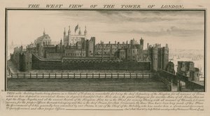 Vue ouest de la Tour de Londres