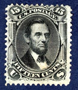 15c Abraham Lincoln F Grill, 1867