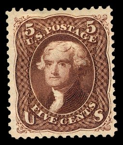 5c Thomas Jefferson réédition