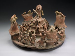 Modèle représentant un centre rituel, 100-800 après J.-C.