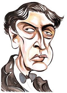 Alban Berg - caricature en couleur