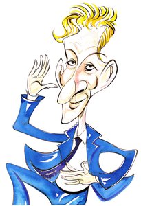 Danny Kaye - caricature en couleur