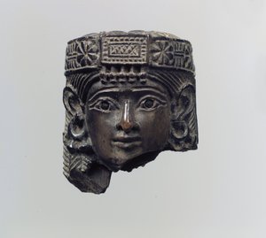 Tête de figure féminine, c.8e siècle av. J.-C. - Neo Assyrian