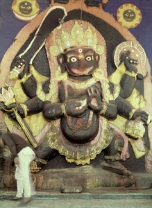 Relief de Kali à Durbar Square - Nepalese School