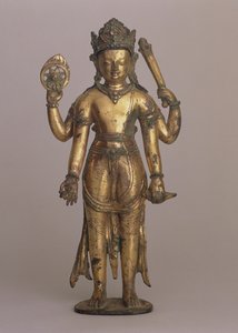Statuette du dieu hindou Vishnu, vers 1200