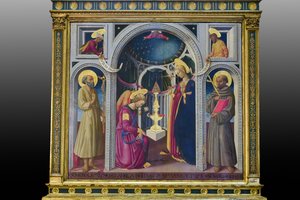 Annonciation entre les saints François et Jérôme - Neri di Bicci