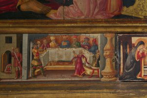 Couronnement de la Vierge (détail) - Neri di Bicci