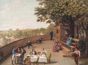 Au Bockkeller à Vienne-Nussdorf - Leopold Blonder