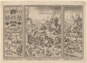 Le Jugement dernier triptyque - Netherlandish 16th Century after Hieronymus Bosch, Hieronymus Cock