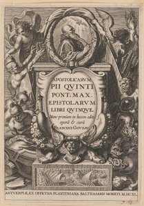 Page de titre pour Apostolicarvm PII Qvinti Pont. Max...