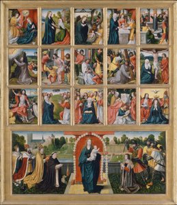 Les Quinze Mystères et la Vierge du Rosaire - Netherlandish Painter