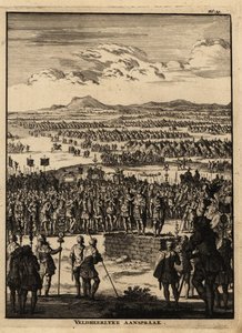 Les centurions et légionnaires romains écoutent un discours