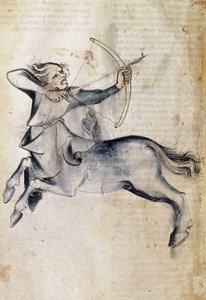 Sloane 3983 f.9v Dessin du Sagittaire; d
