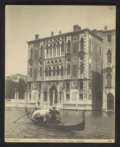 Extérieur du Palazzo Cavalli-Franchetti à Venise - Neue Photographische Gesellschaft