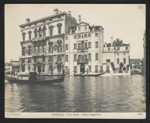 Extérieur du Palazzo Guggenheim à Venise - Neue Photographische Gesellschaft