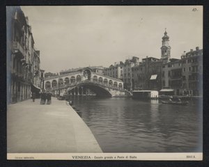 Vue du pont du Rialto à Venise - Neue Photographische Gesellschaft