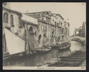 Vue sur le Rio del Camello à Venise - Neue Photographische Gesellschaft