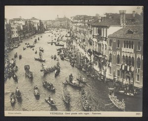 Gondoles sur le Grand Canal à Venise - Neue Photographische Gesellschaft
