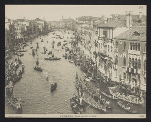Gondoles sur le Grand Canal à Venise - Neue Photographische Gesellschaft