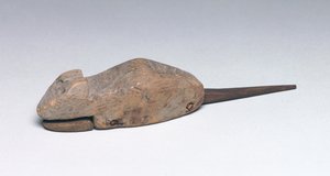 Souris jouet avec une mâchoire mobile (bois)