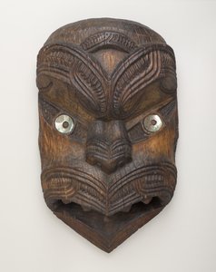 Masque de pignon (Koruru) de Gisborne, Île du Nord, vers 1860 - New Zealand School