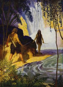 Illustration pour Westward Ho! de Charles Kingsley - Newell Convers (after) Wyeth