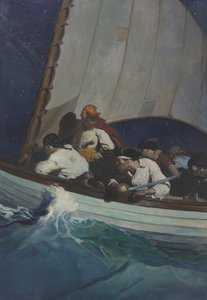 "Oh, les hommes de Morgan sont après vous; et Barbe Noire--le boucanier!..." - Newell Convers Wyeth