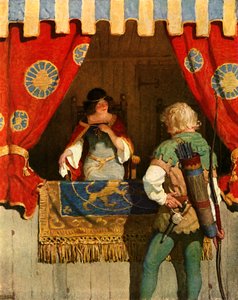 Robin rencontre Maid Marian - Newell Convers Wyeth